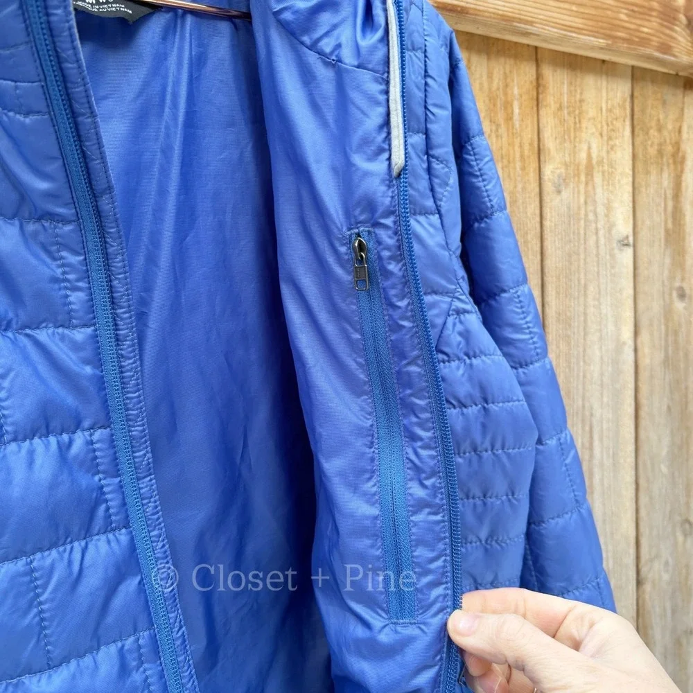 Patagonia Nano Puff Insulated Hoody Jacket Size Medium Float Blue - Picture 10 of 17